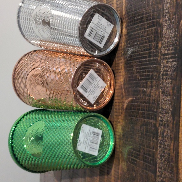 Starbucks Metallic Tumbler set of 3 16oz New - Picture 3 of 3